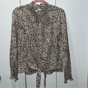 Ivy Janes leopard Print Women's Top size small